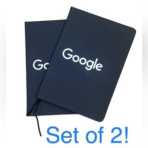 Google Black Notebooks Lined Set of 2  Hardcover New